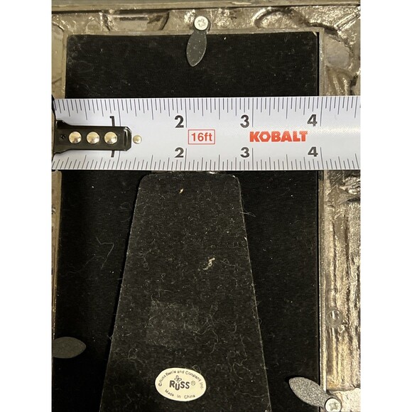 Pewter Picture Frame Golf Theme Standing 7x6” Holds 3.5 x 5” Photo Picture - Picture 11 of 14